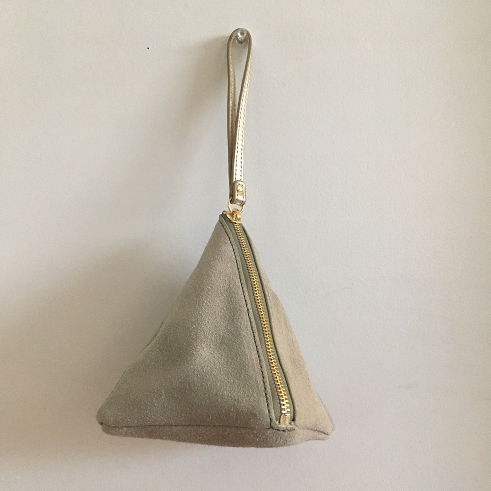Suede Anthropologie wristlet.  NWOT